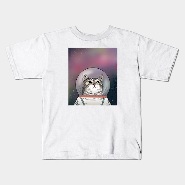 Catronaut Kids T-Shirt by tiina menzel